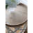23" Large Distressed White Side Table