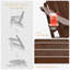 Chaise Adirondack pliante en HDPE avec porte-gobelet (ensemble de 2)-2054640266