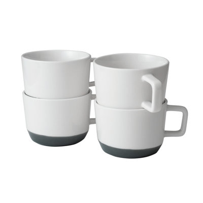 Grande tasse à café en porcelaine de 17,5 onces Austin Libbey, rose sel de l'Himalaya