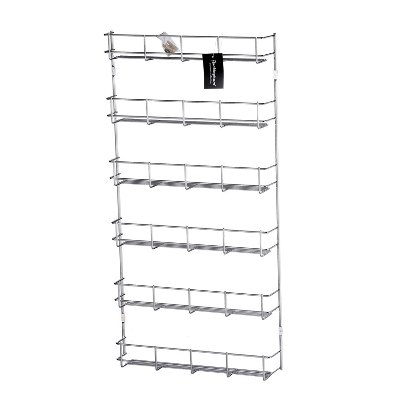 Buckingham 6 Tier Spice and Herb Rack Wall Mounted Kitchen Cupboard Storage Organiser 38.5 Cm