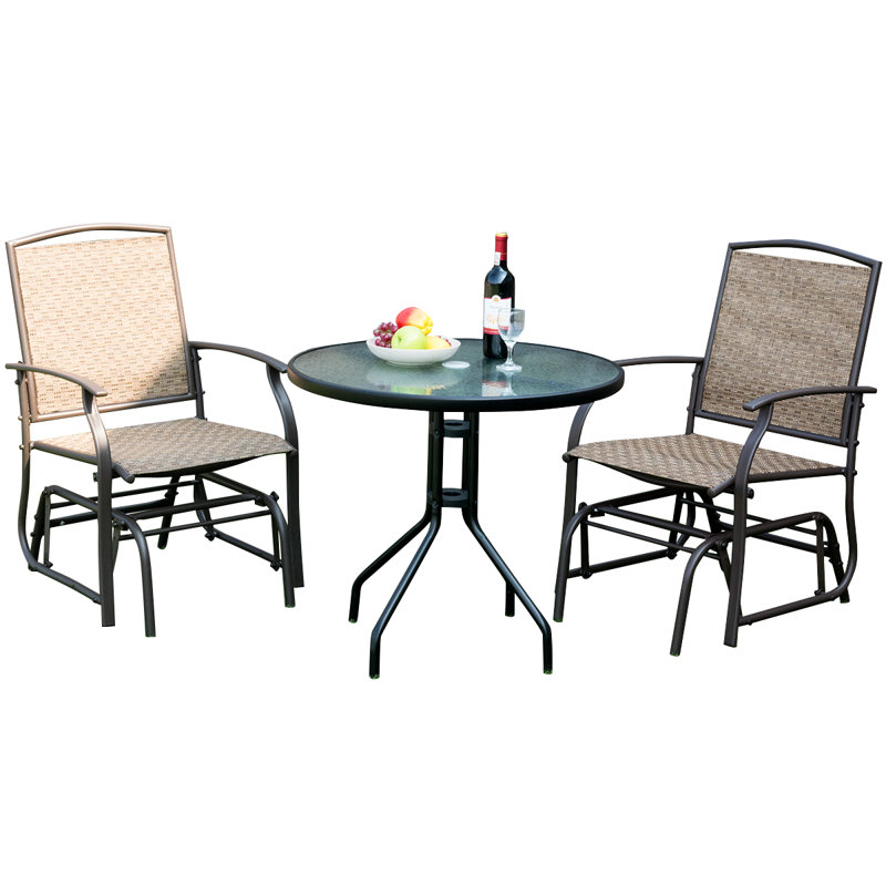 Hoglund 2 - Person Patio Dining Set with Round Table
