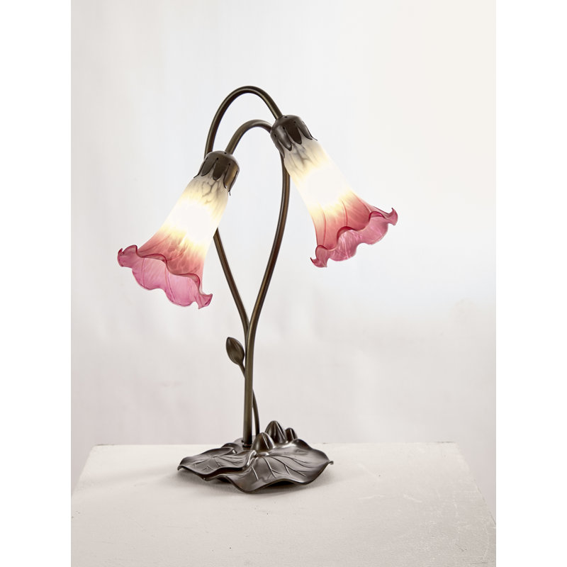 Doleman Metal Novelty Lamp, White/Pink