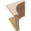 Bois de cèdre brut StockportThane Corbel, apprêté brun clair Stockport-88291793
