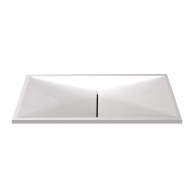 Marble-Lite 14'' Gloss White Polymarble Specialty Bathroom Sink