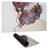 Woman from behind with flowers - 14.00"x24.25" Desk mat