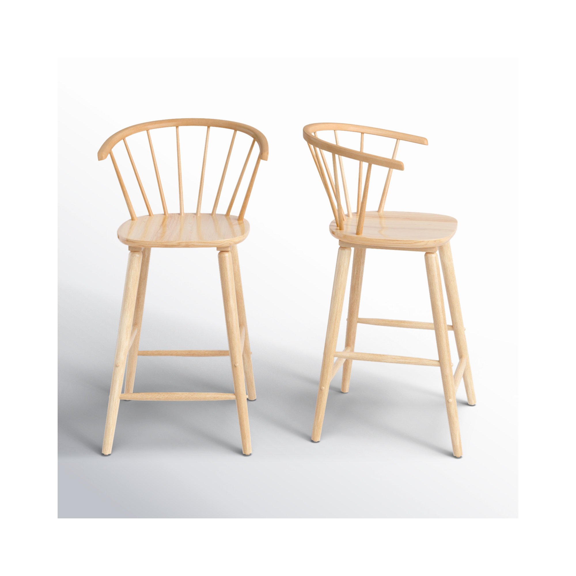 Sheffield Solid Wood Bar & Counter Stool, Counter Stool (23" Seat Height), Natural