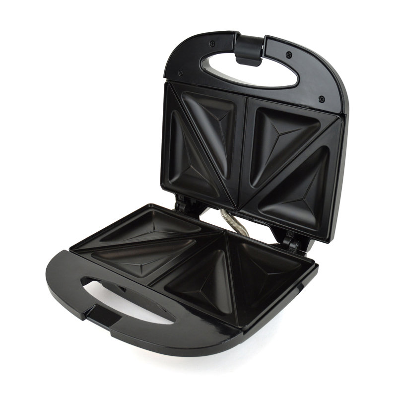 Kitchen Perfected 21.5 cm Non Stick Electric Grill Sandwich Maker, Black