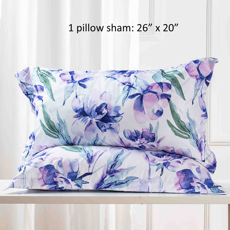 Floral Duvet Cover, Twin Duvet Cover + 1 Sham