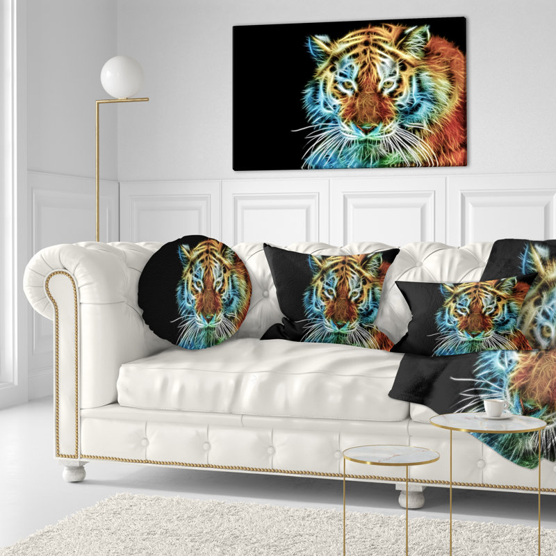 Coussin lombaire en pomme d’éclairage tiger