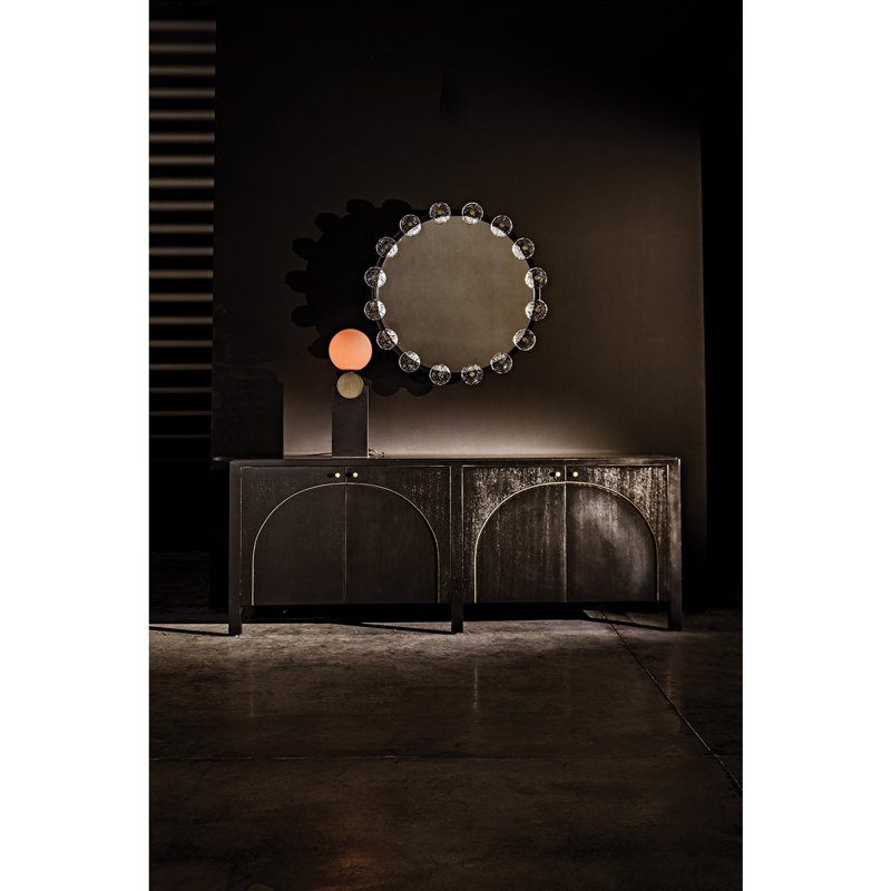 Moira Round Metal Wall Mirror