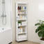 Armoire de rangement roulante mince avec tablettes à 7 niveaux, organisateur de salle de bain coulissant haut et étroit de 71 po sur roulettes avec poignée-1616465385