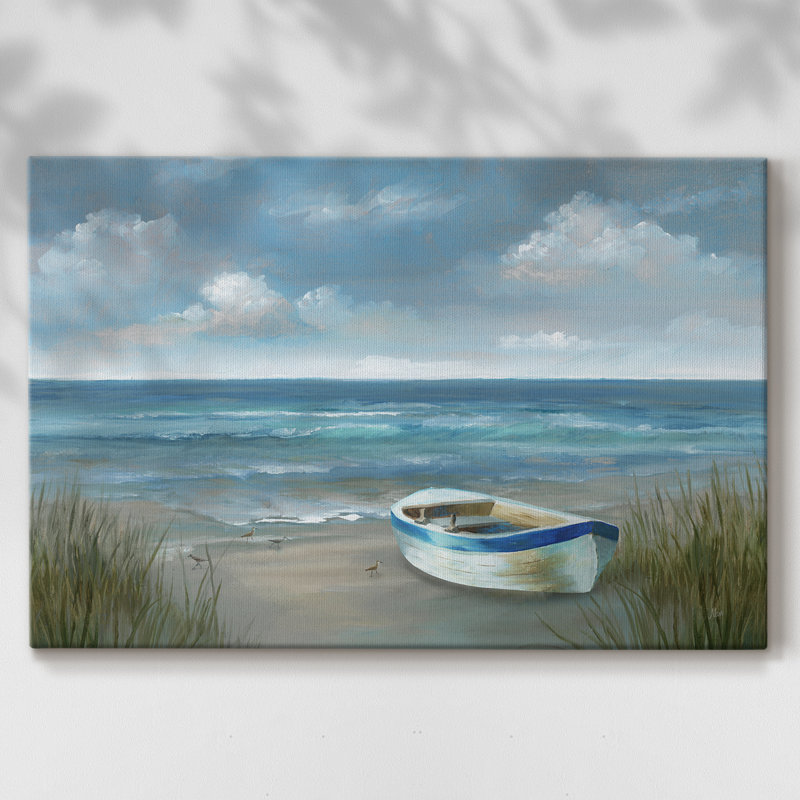 Bateau à marée haute - galerie Cavas, 18 x 27