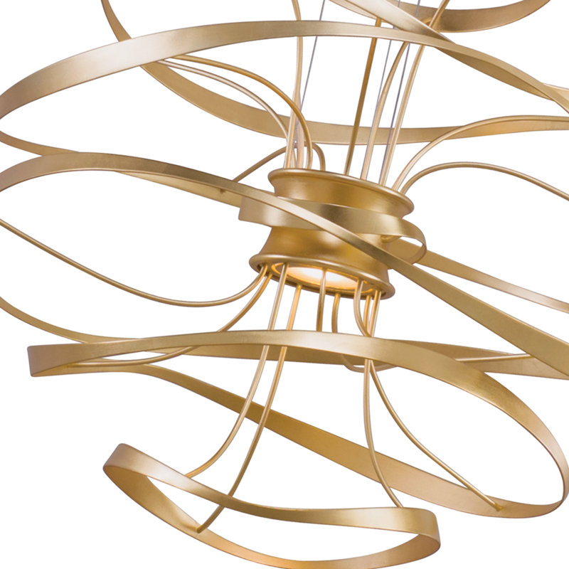 Calligraphy Integrated LED Chandelier, 24" H x 26" W x 26" D
