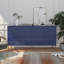 Kuo 64" Wide Sideboard With 4 Door High Gloss Cabinets-494990401