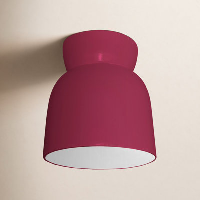 Ceramic Bell Outdoor Flush Mount