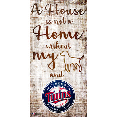 MLB Team «A House is Not a Home Sign», art textuel sur bois
