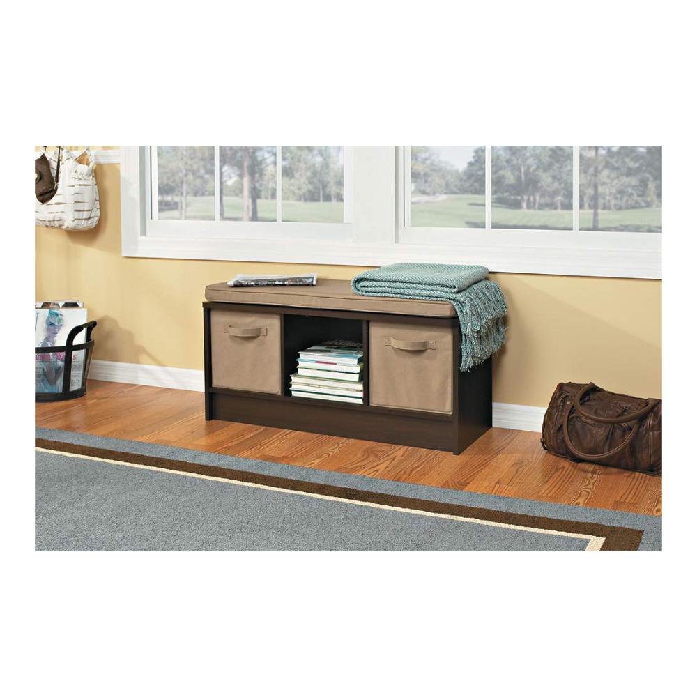 3 cube store entryway storage bench