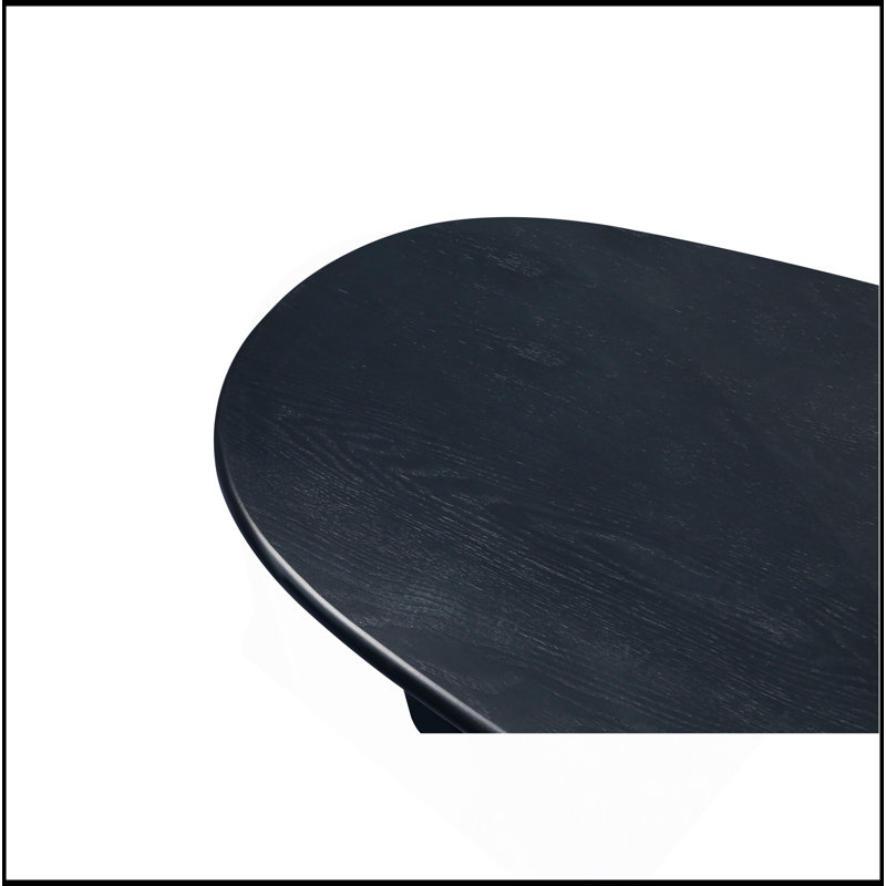 Table basse de table effilée 51 po (NOIR)
