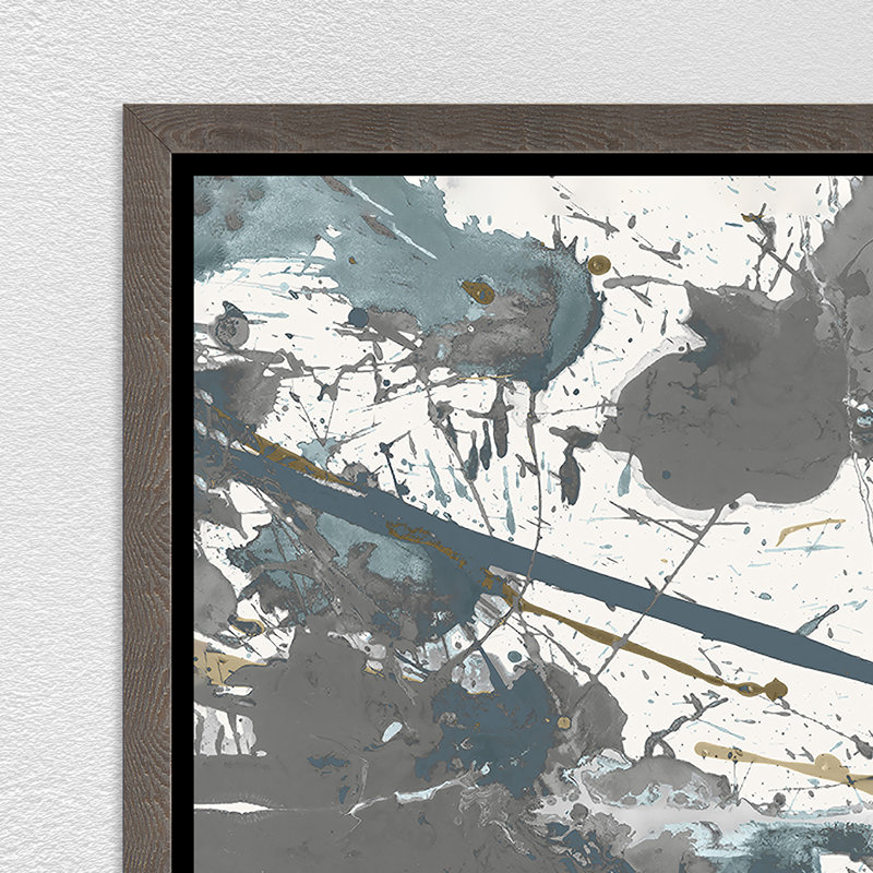 «Winding Road X» par Danielle Davis, peinture encadrée, Cadre gris