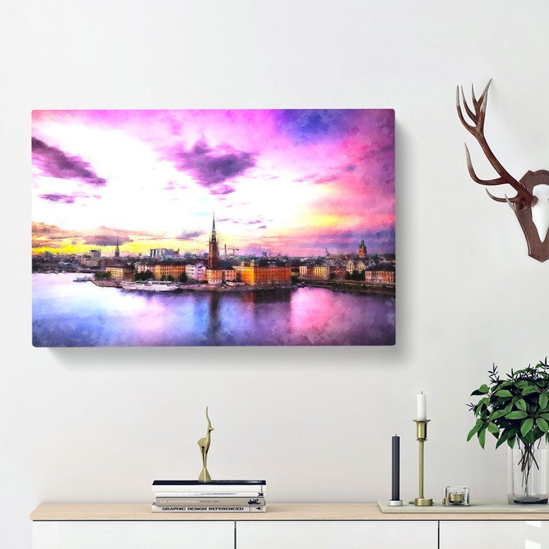 Stockholm in Sweden - Wrapped Canvas, 40cm H x 60cm W x 3cm D