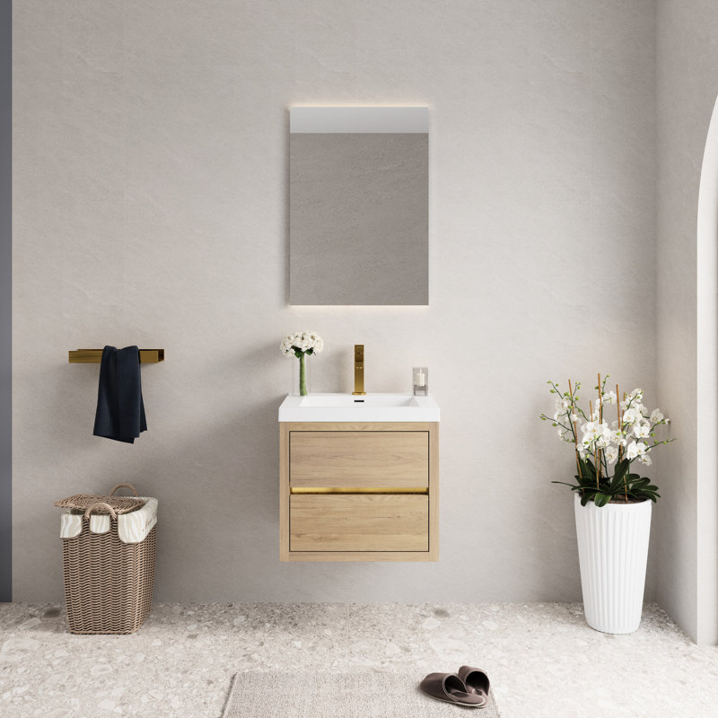 Wall Mounted With Stone Top