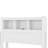 Bookcase Bed Frame with LED Lights and Pull-Out Nightstand, Wood Platform Bed with 2 Drawer and Headboard Storage, No Box Spring Needed, White, Twin-258978017-258978030