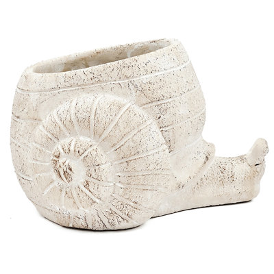 Vytautas 9.5X8.3X6 Inches Decorative Sand And Cement Planter With Textured Beige Finish, Adds A Unique Flair To Your Home Decor Touch Of Abstract Design