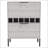 6-Bottle Rectangle Bar Cabinet