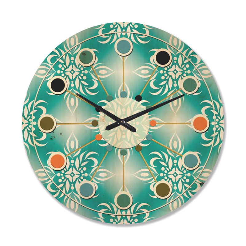 Horloge murale rétro Mid-Century, Très grand