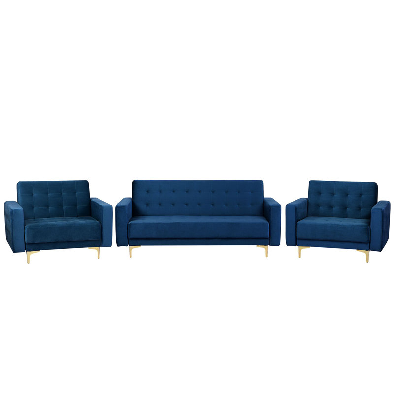 Cherry 3 - Piece Velvet Living Room Set