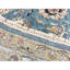 Tapis bleu et doré de haute qualité noué à la main