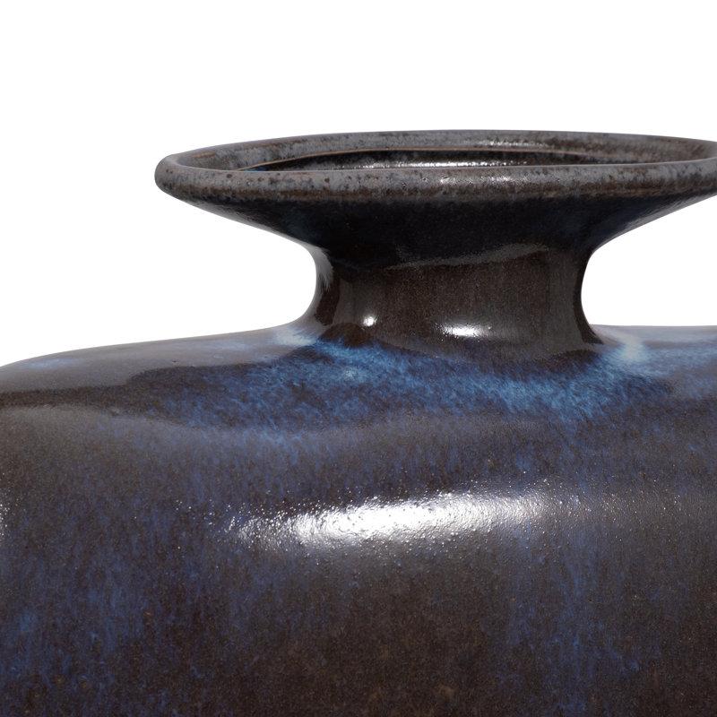 Neader Stoneware Vase, Elegant Matte Finish, Novelty, Stoneware, Ombre, Perfect for Any Room, 15" H x 13" W x 5" D