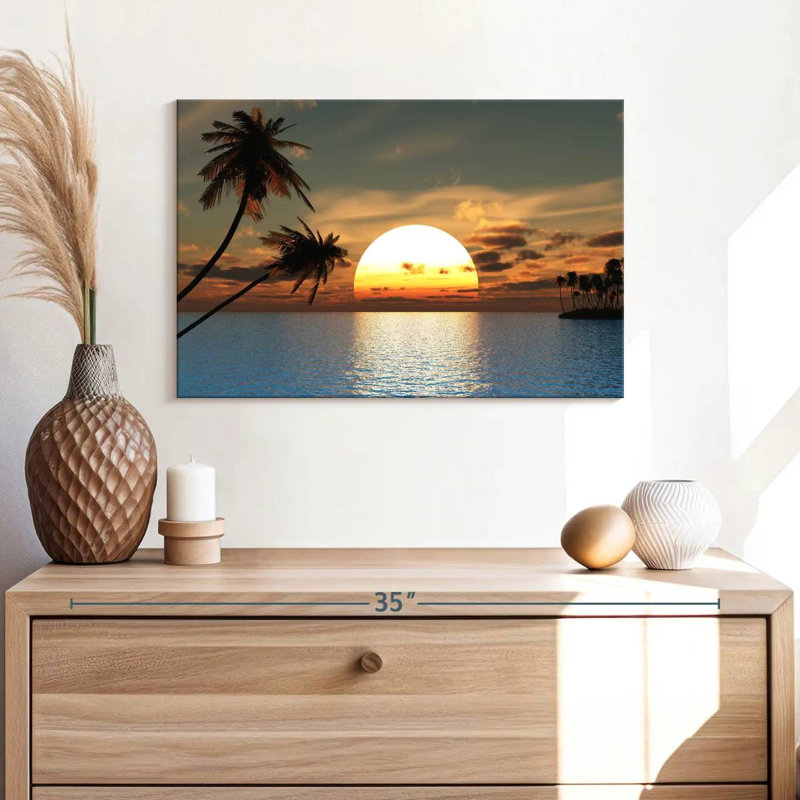 Gillard Ocean Palms Sundown, 16" H x 24" W