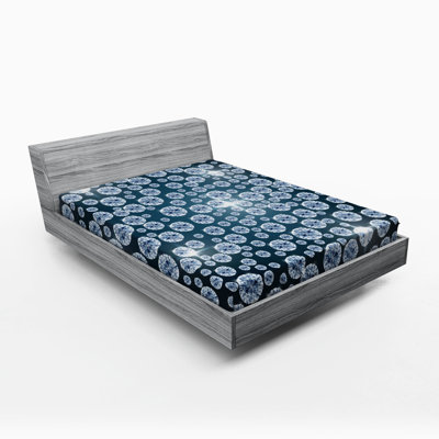 Microfiber Polka Dots Fitted Sheet