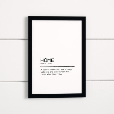 Home Welcome - Print