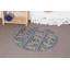 Tapis tendance, tapis tissés à plat bleu, petit tapis rétro, tapis rétro, tapis turcs