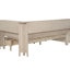 Lit de jour simple style avec 3 tiroirs et tablettes de rangement, blanc antique, espace en bois sans sommier, tiroirs, fabrication solide,-1943226006
