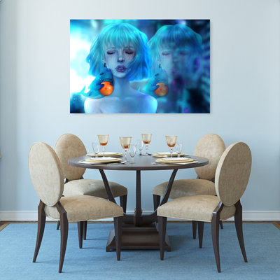 Love For Dragon Ball Z Contemporary Shark Portrait Wall Art Print