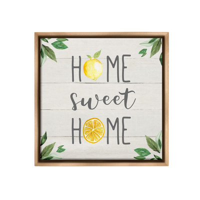 " Sweet Home With Lemons Floater Frame " by Carol Robinson
