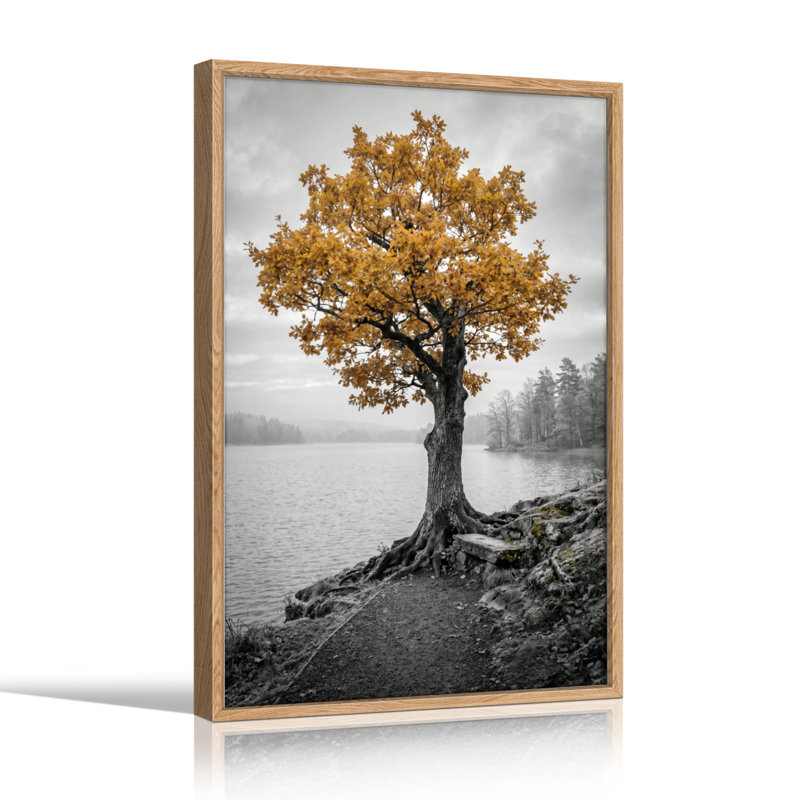 Arbre d'automne, art mural sur toile, ensemble de 1, Natural, 30"H x 20"W