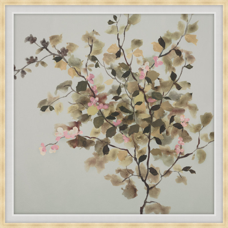 Beloved Flora 1 Framed Watercolour Painting Print Canvas, 43.75" H x 43.75" W