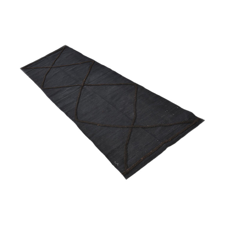 8 Ft Runner Pires Black Rug