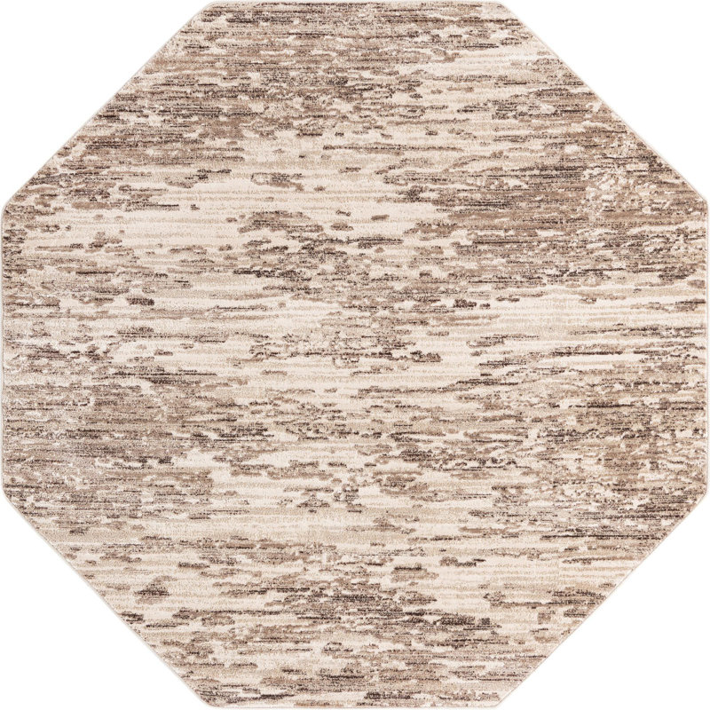 Abstract Indoor Rug, Octagon 7'
