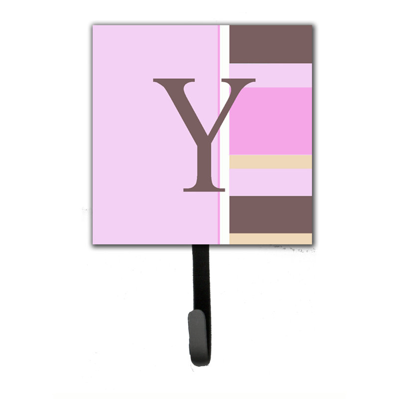 Crochet mural rayures monogramme, Y
