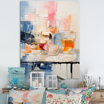 Art alimentaire sur toile, repas et pique-nique