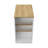 Wine Storage Pedestal Kitchen Island White And Macadamia