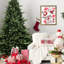 Arbre de Noël de 8 pi avec 2673 réaliste, grande base pour les espaces spacieux, structure à charnières, installation simple et support en métal ferme avec environnements pe / mixtes, cadre fiable à installation rapide avec branches