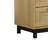 3-Drawers Storage Cabinet with Rope Woven Drawer Panels, Spacious and Stylish for Multiple Rooms-1400358938