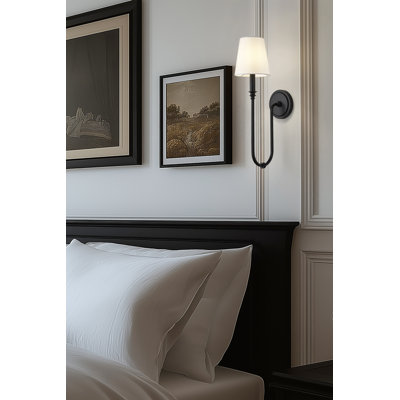 Applique murale 1 lumière noire mat 21 pouces Jisele