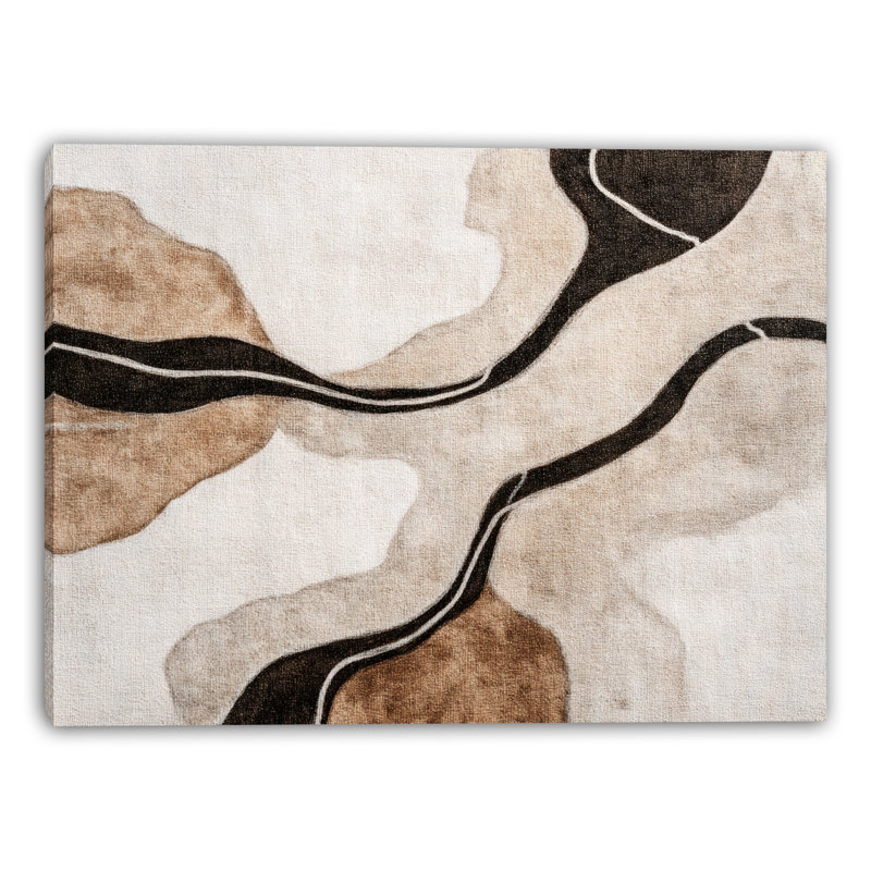 «River Lines», art mural sur toile tendue, H 30 po x l 40 po x P 1,5 po